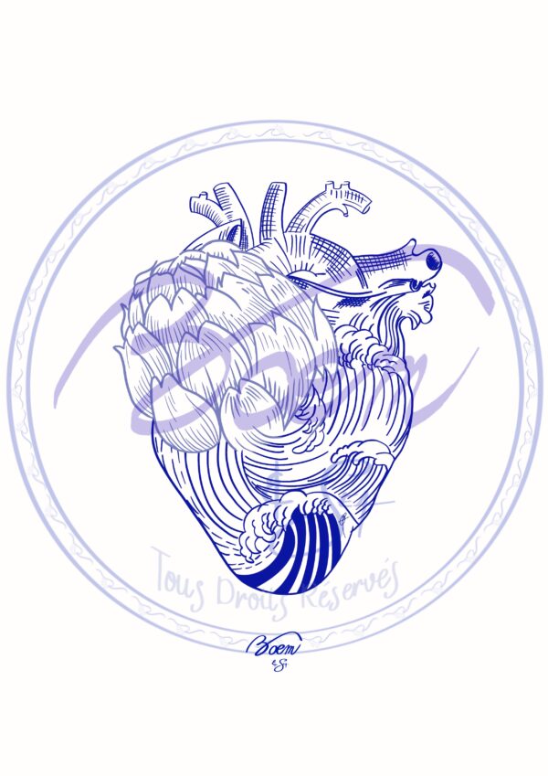 Illustration L O V E - "Coeur ARTichaut"