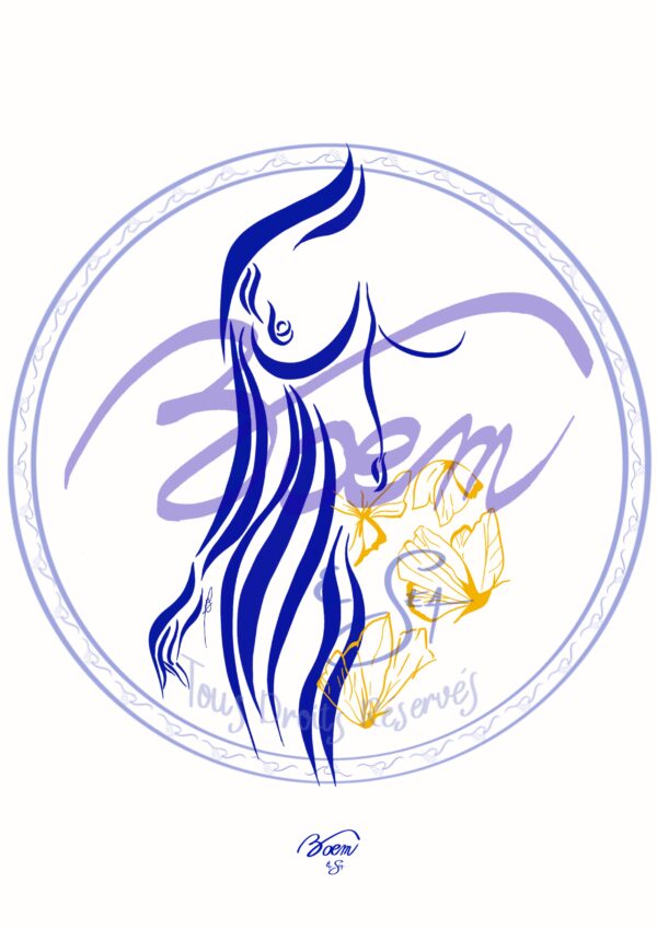 Illustration Femmes Vagues - "Les Papillons dans le Bidou"