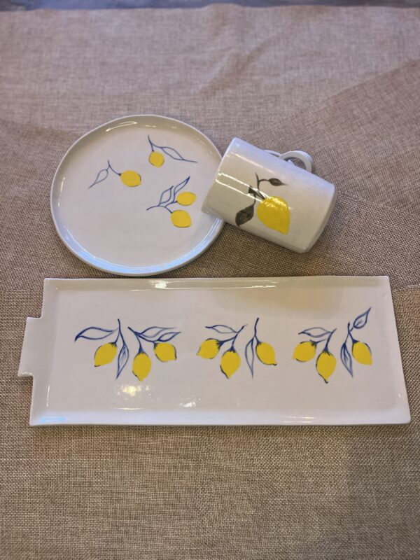 Plat à Cake Citrons Bleus 🍋