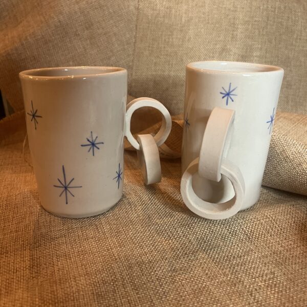 Mug Etoiles Bleues avec anse chaînes ✨ – Image 4
