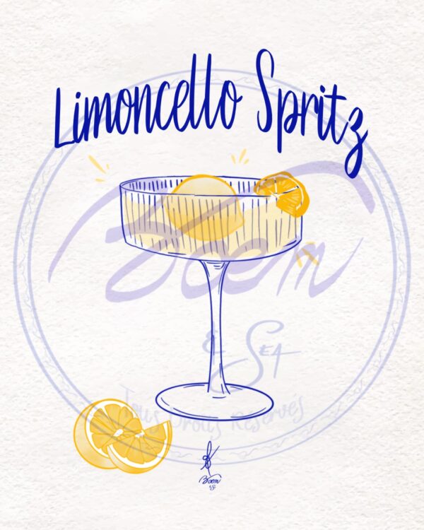 Illustrations - "Limoncello Spritz"