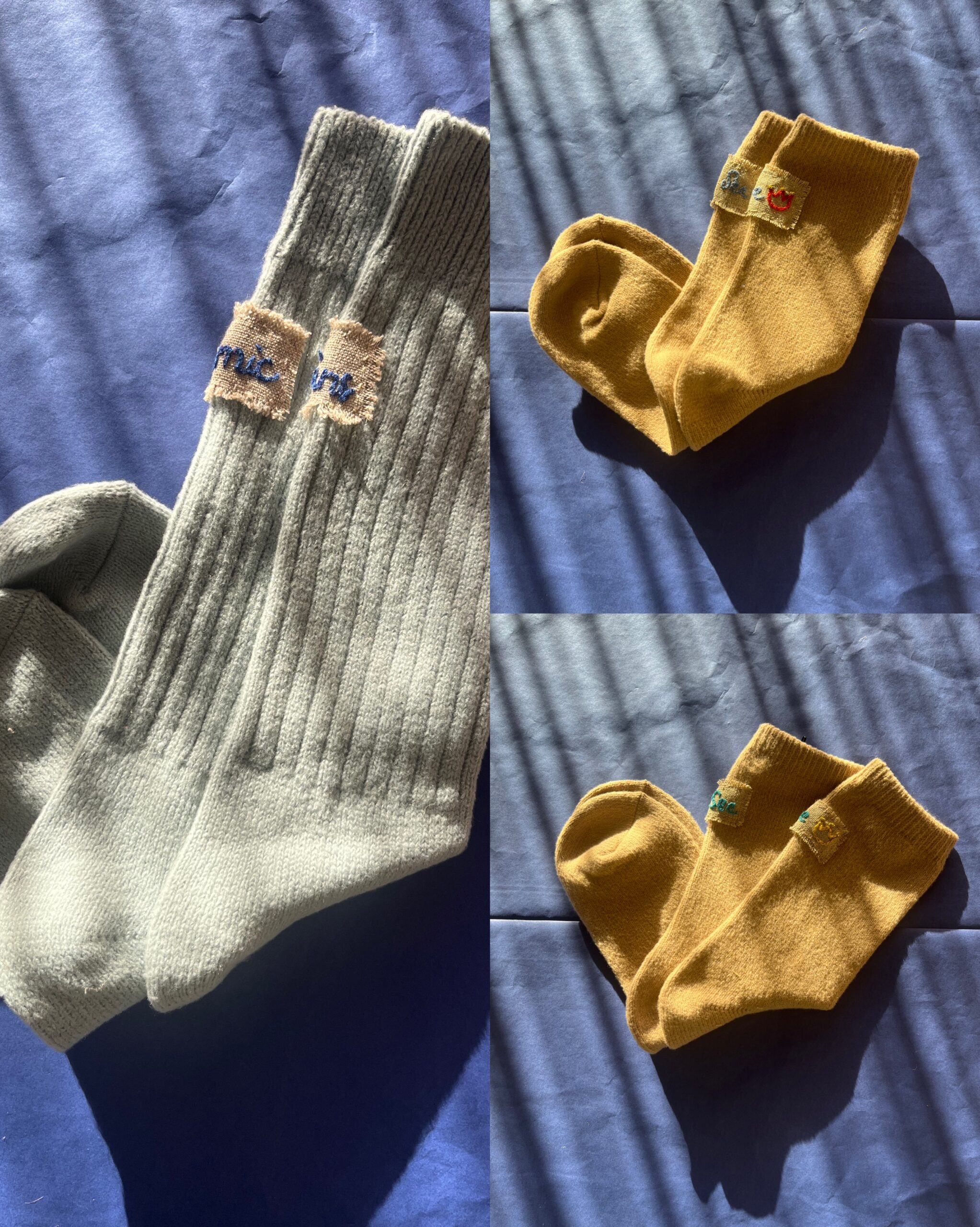 Chaussettes brodées 39/42 - Toutes douces
