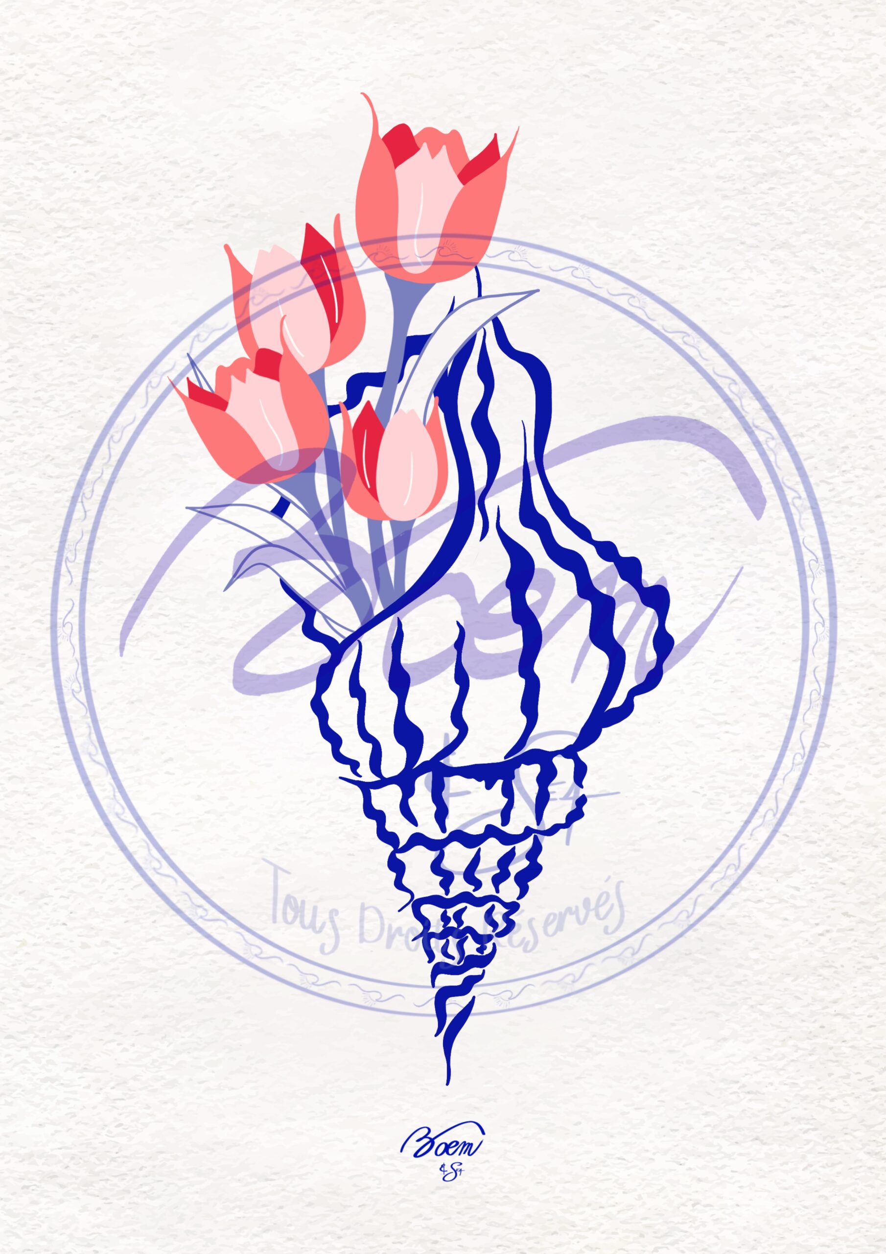 Illustrations Bouquet coquillage