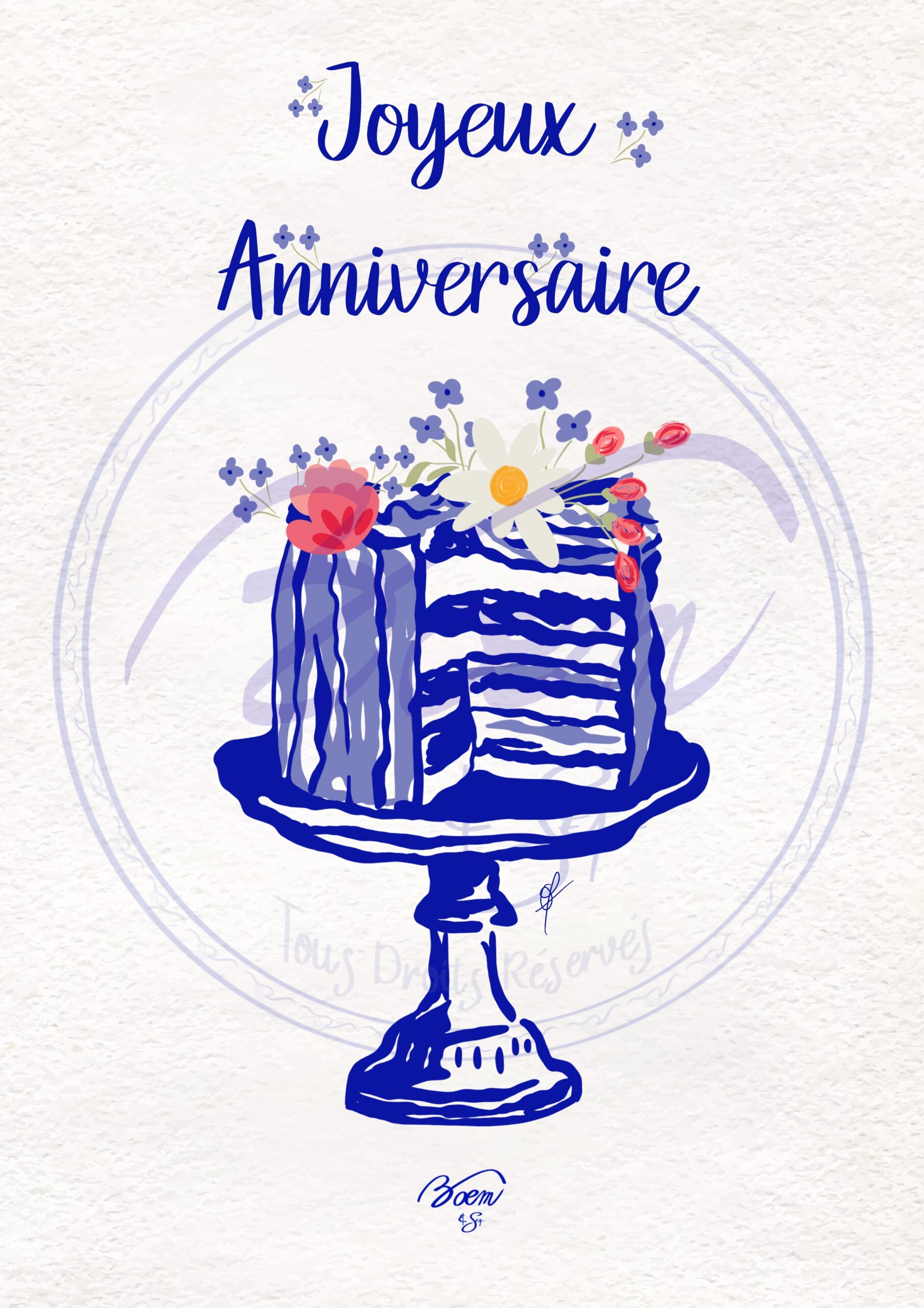 Carte Joyeux Aanniversaire – Image 3