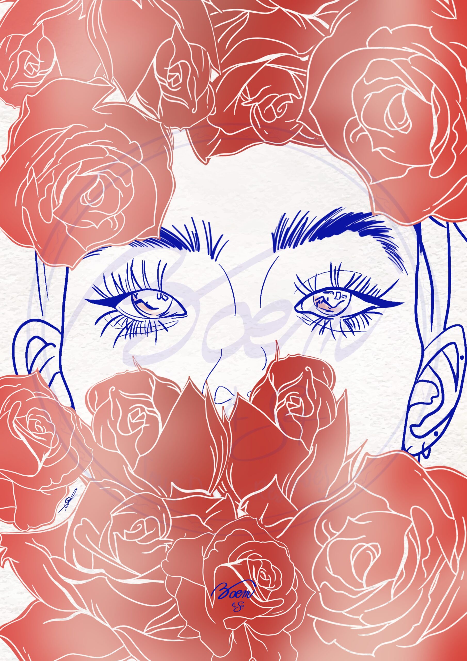 Illustration "Awakening Rose" Version 2