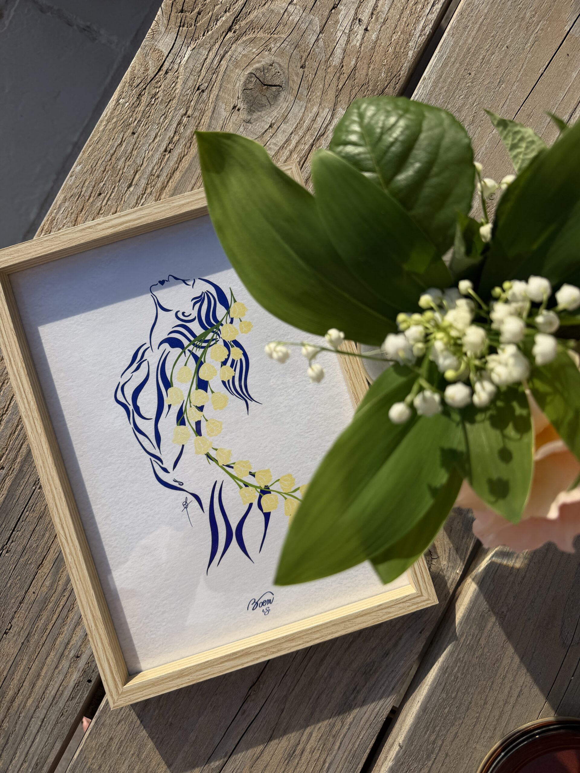 Illustration - "Femme Vagues Muguet" – Image 2
