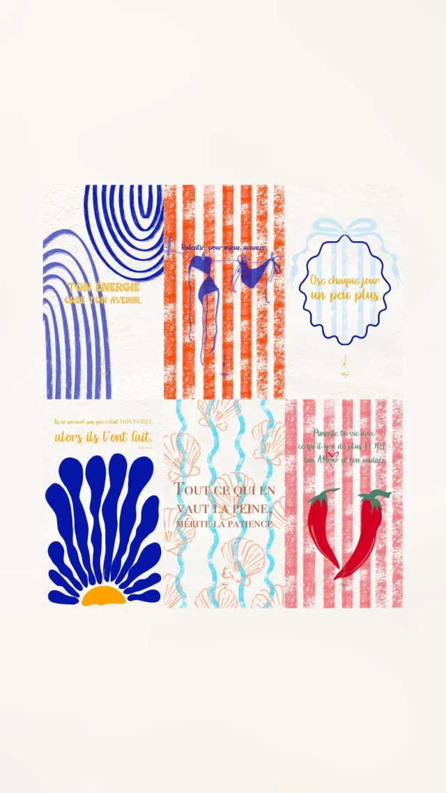 ✨ Les illustrations aux Mots Doux sont prêtes à trouver leur place chez vous… Un brin de douceur, une touche de bleu Méditerranée.
Chaque création est pensée pour apporter de la douceur et du bien-être dans votre intérieur. C’est le petit moment de la journée pour se recentrer. 
Disponibles dès maintenant sur le site – lien dans la bio.

💌 Des questions en général, sur les frais de port ou juste envie d’échanger ? Mes messages sont ouverts avec grand plaisir 💙

Tu as craqué pour la quelle ???