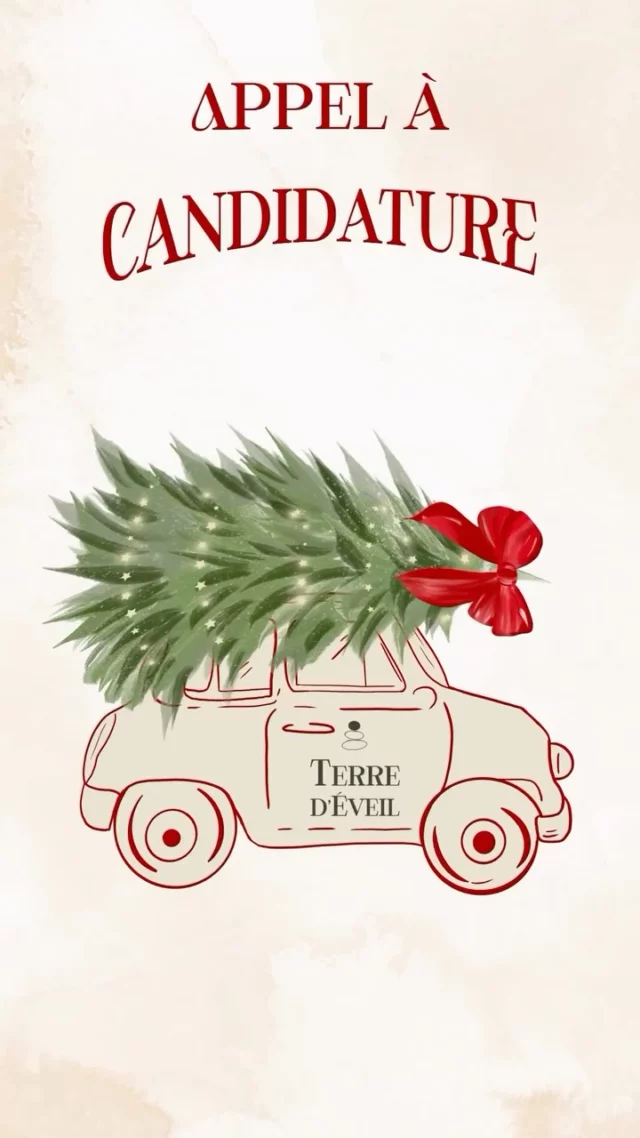 Appel à candidatures – Marché de Noël 2025 ✨

Terre d’Éveil organise la 2ᵉ édition de son Marché de Noël et recherche des talents locaux pour y participer 🎄

Quand ?
Dimanche 23 Novembre 2025, de 10h à 17h

📍 Où ?
Terre d’Éveil, 520 route des Aspres, Mouans-Sartoux

Frais d’emplacement : 30€ 

Pourquoi participer ?
✨ Visibilité locale : Rencontrez un public engagé, à la recherche de créations uniques et faites main.
✨ Ambiance festive : Un cadre chaleureux et bienveillant, parfait pour célébrer l’esprit de Noël.
✨ Soutien à l’économie locale : Mettez en avant votre savoir-faire auprès d’un public qui privilégie l’artisanat et l’authenticité.

Pour candidater :
Envoyez votre candidature avant le 24 octobre 2025 par mail à 
terre-d-eveil@hotmail.com
Incluez une brève description de votre activité + quelques photos de vos créations.
Places limitées. 

🎁 Même si vous ne participez pas en tant qu’exposant, notez la date !
Venez découvrir des créations originales, dénicher des cadeaux uniques et partager un moment convivial 

🌊 Cette année encore, j’ai eu le plaisir de créer le visuel officiel de l’événement, une illustration inspirée par ce lieu de bien être, la douceur de l’hiver et l’esprit de Noël. MERci Mélanie pour ta confiance ☃️